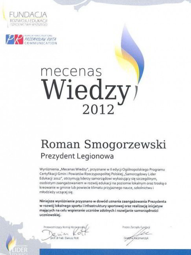 Legionowo Samorządowym Liderem Edukacji