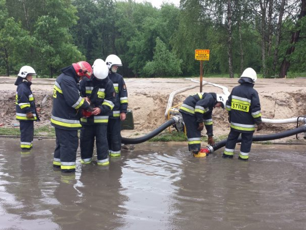 Ulewa w Legionowie. Zalane ulice