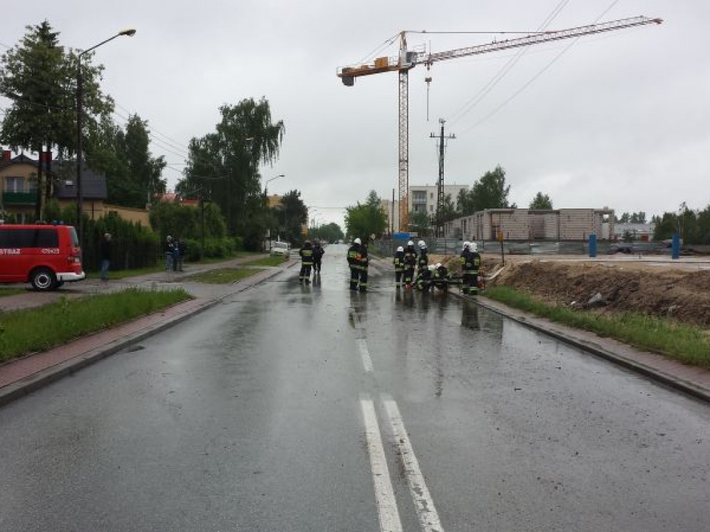 Ulewa w Legionowie. Zalane ulice