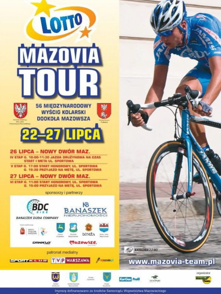 Wyścig dookoła Mazowsza zawita do Nowego Dworu Maz.