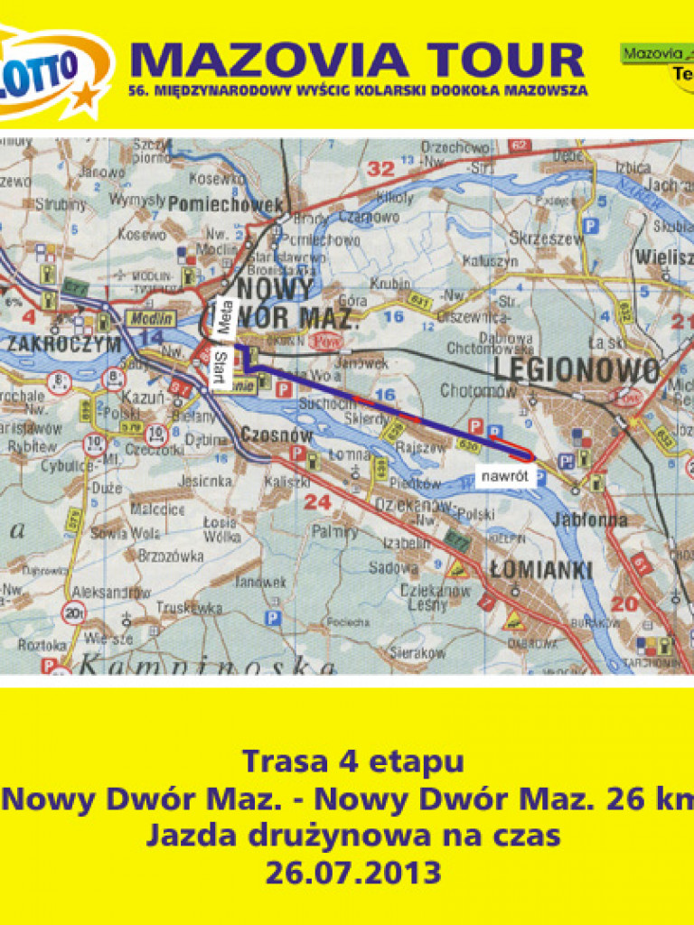 Wyścig dookoła Mazowsza zawita do Nowego Dworu Maz.