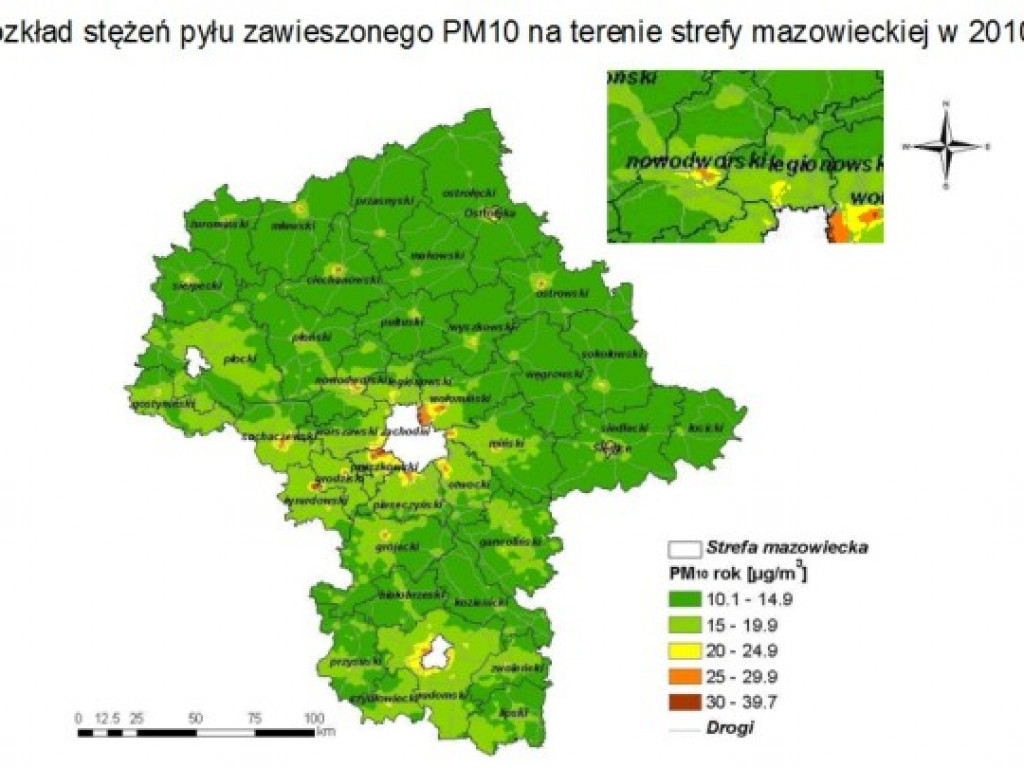 Rakotwórczy pył zatruwa mieszkańców Mazowsza