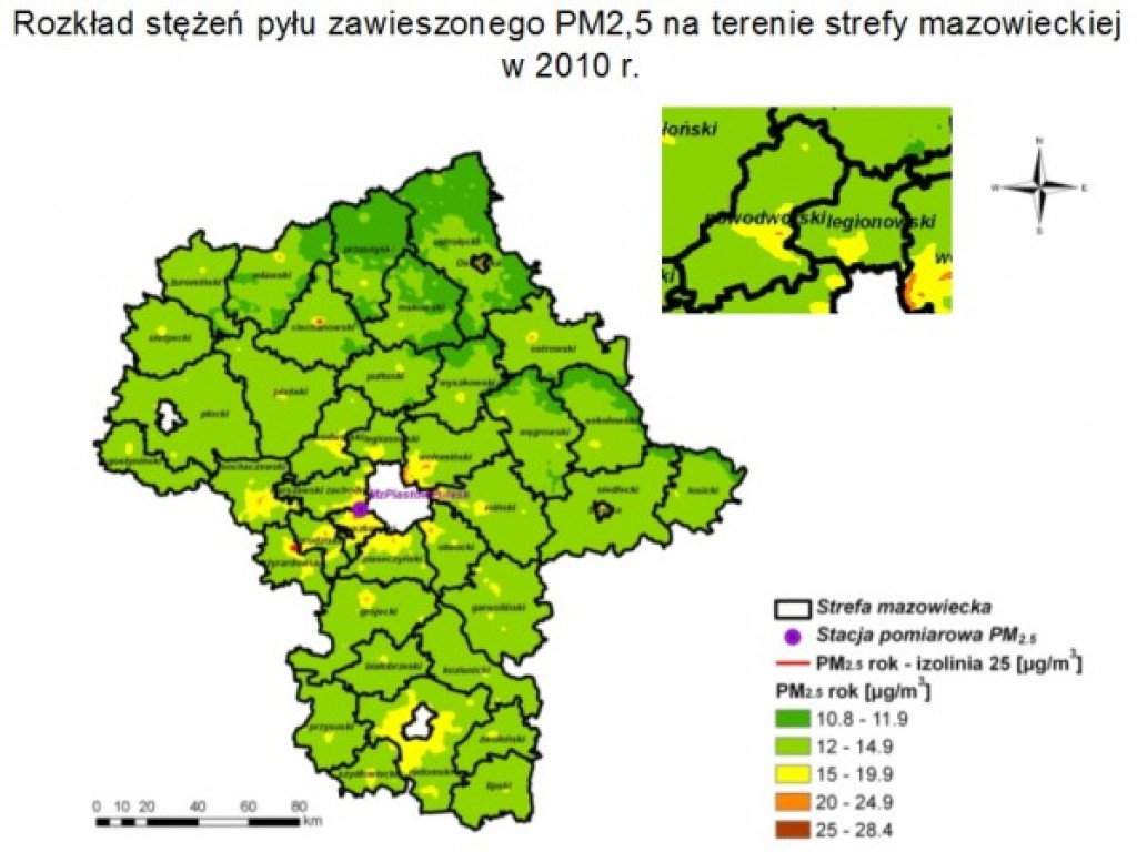 Rakotwórczy pył zatruwa mieszkańców Mazowsza
