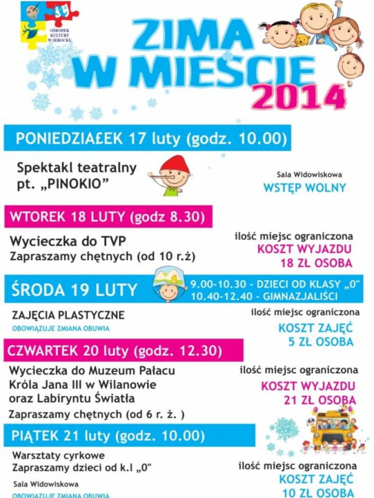 Ferie 2014 w gminie Serock