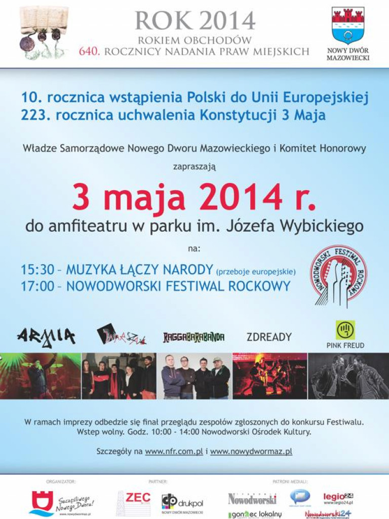 Nowodworski Festiwal Rockowy już w sobotę