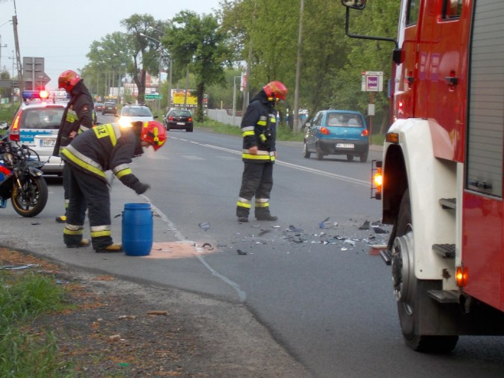 Legionowo: Wymuszenie pierwszeństwa przyczyną wypadku przy CSP