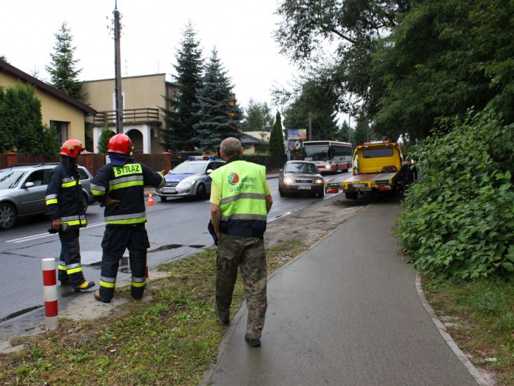 Legionowo: Wypadek na Sobieskiego. Ulica była zablokowana