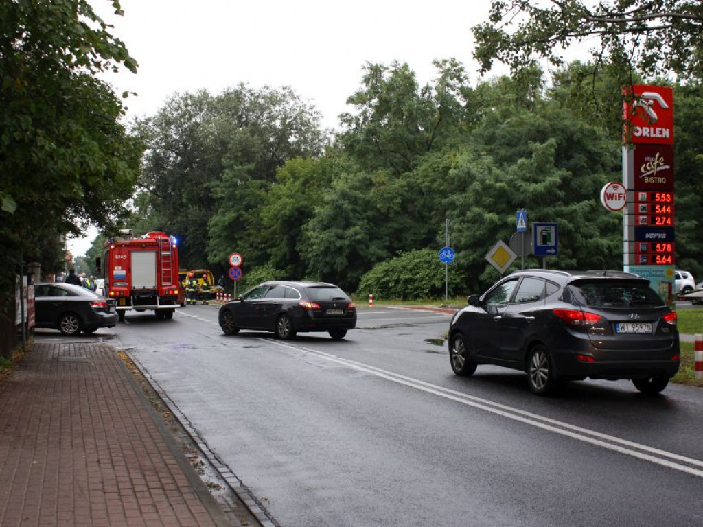 Legionowo: Wypadek na Sobieskiego. Ulica była zablokowana