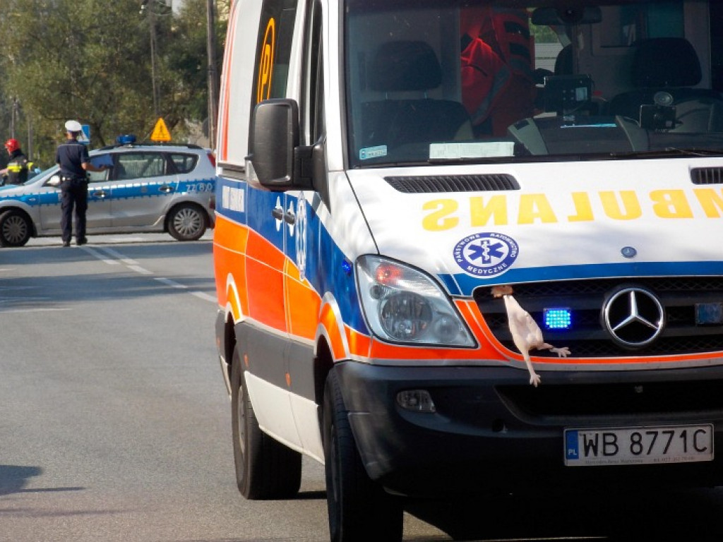 Legionowo: Toyota wypadła z drogi. Są osoby poszkodowane