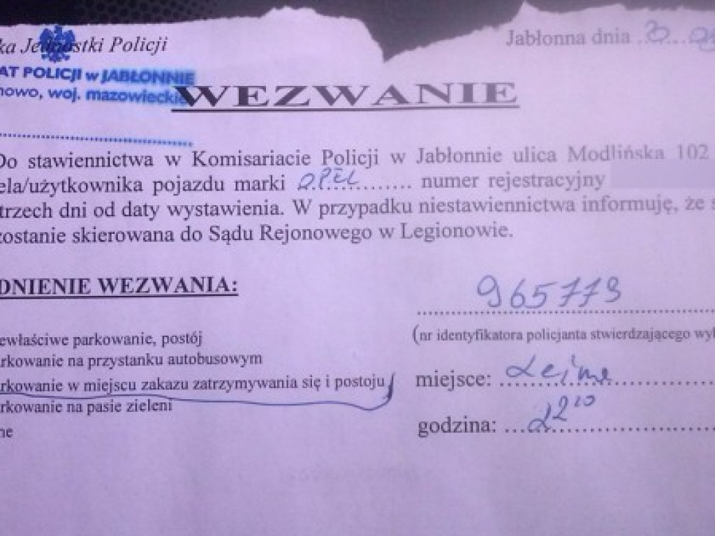 Jabłonna: Parkingowy koszmar z ulicy Leśnej