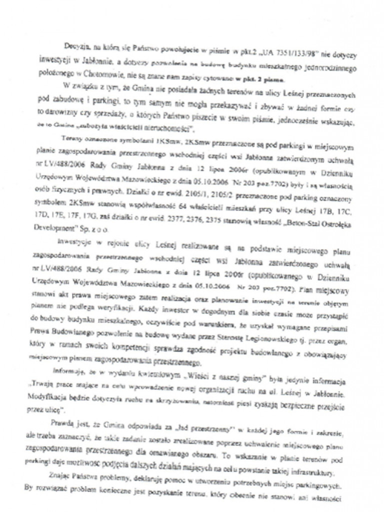 Jabłonna: Parkingowy koszmar z ulicy Leśnej