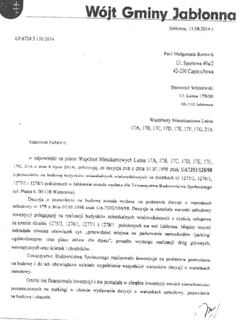 Jabłonna: Parkingowy koszmar z ulicy Leśnej