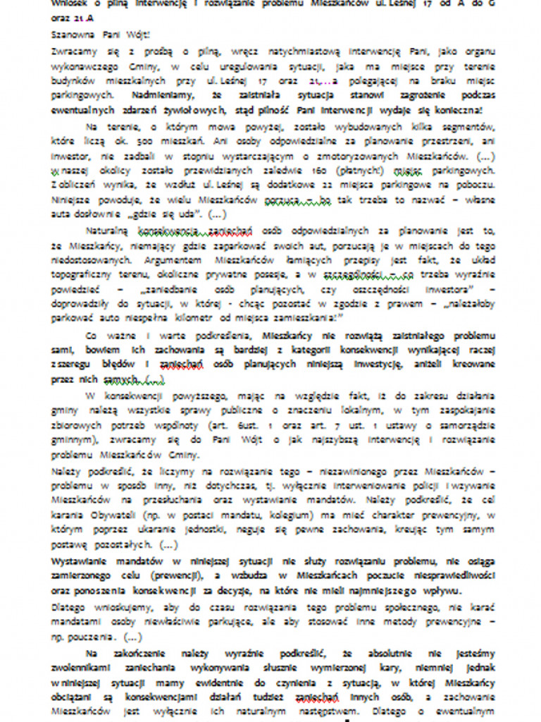 Jabłonna: Parkingowy koszmar z ulicy Leśnej