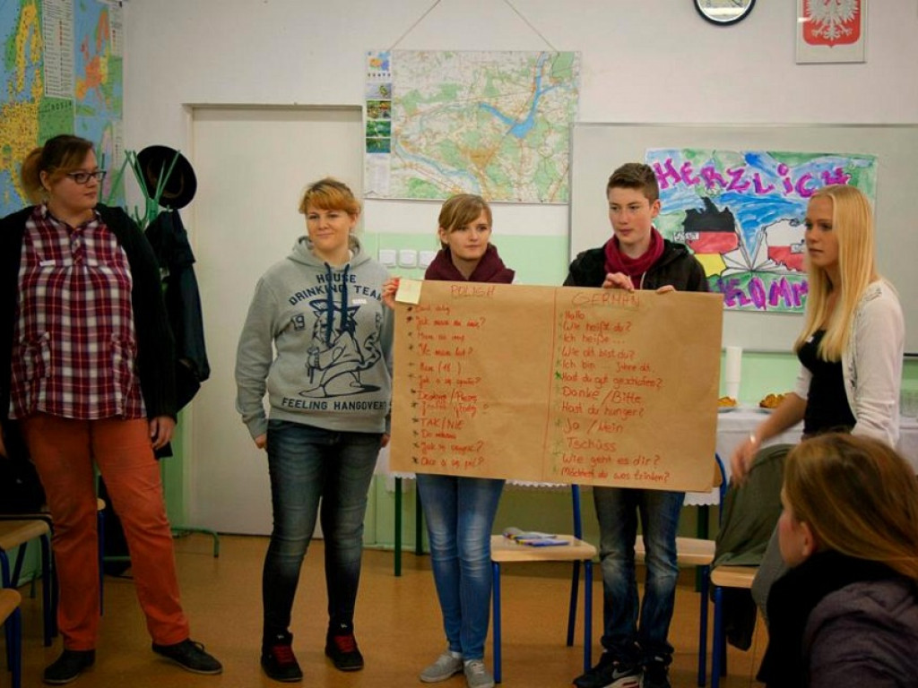Polsko - niemieckie spotkanie młodzieży w PZSP im. J Siwińskiego w Legionowie