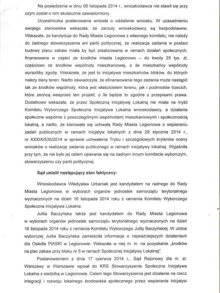 Legionowo: SIL czy SIL