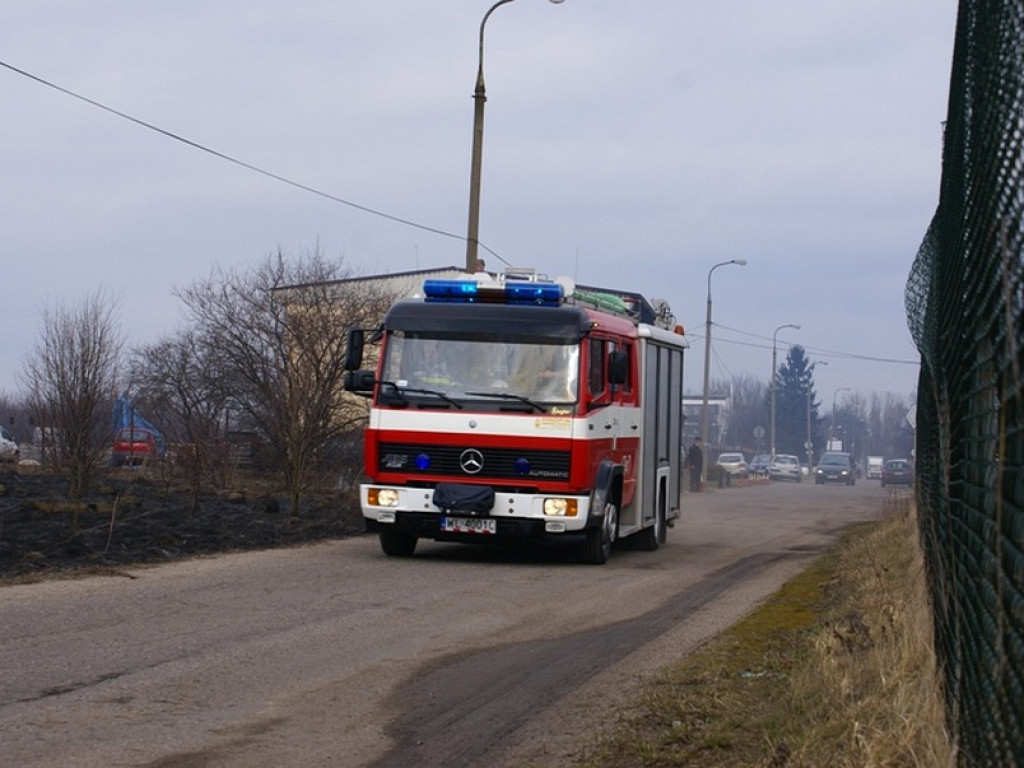 Wieliszew: Przy Modlińskiej spłonął hektar trawy (galeria)