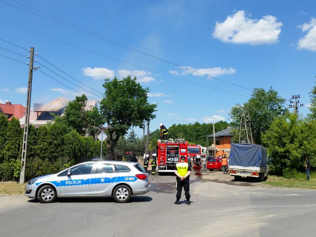 Legionowo: Pożar domu jednorodzinnego przy ul. Grudzie