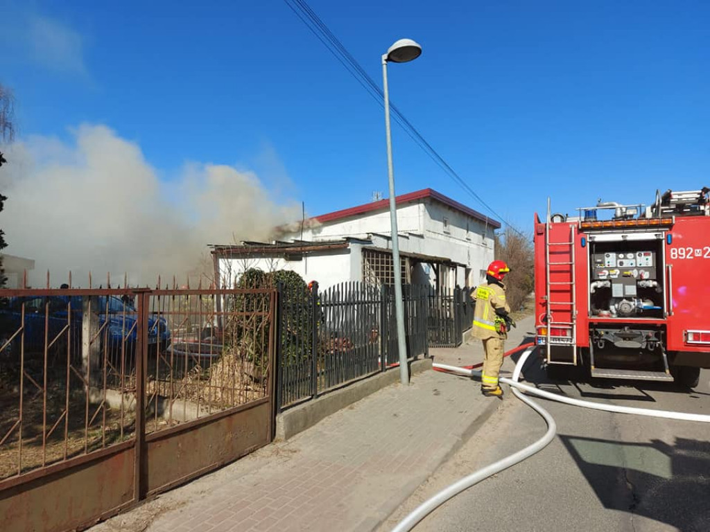Płonęło poddasze domu w Stasim Lesie
