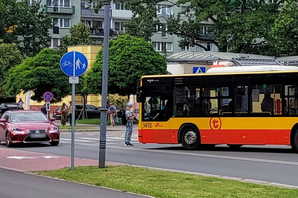 Blokował ruch uliczny na Sowińskiego w Legionowie
