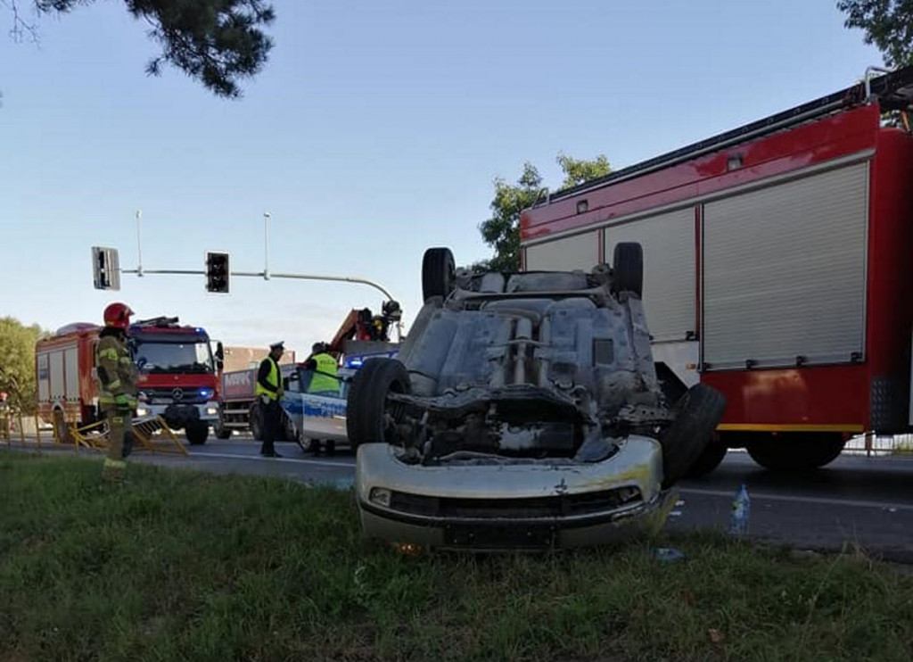 Wypadek na Zegrzyńskiej w Nieporęcie