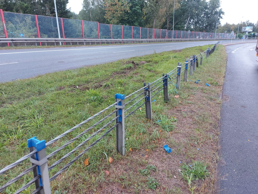 Kolizja na DK61 w Zegrzu