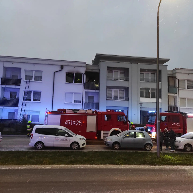 Pożar mieszkania przy ul. Akademijnej w Jabłonnie