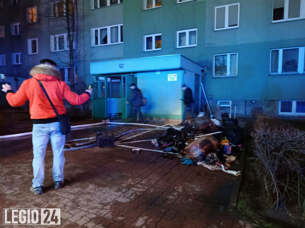 Pożar w bloku przy 3-go Maja w Legionowie