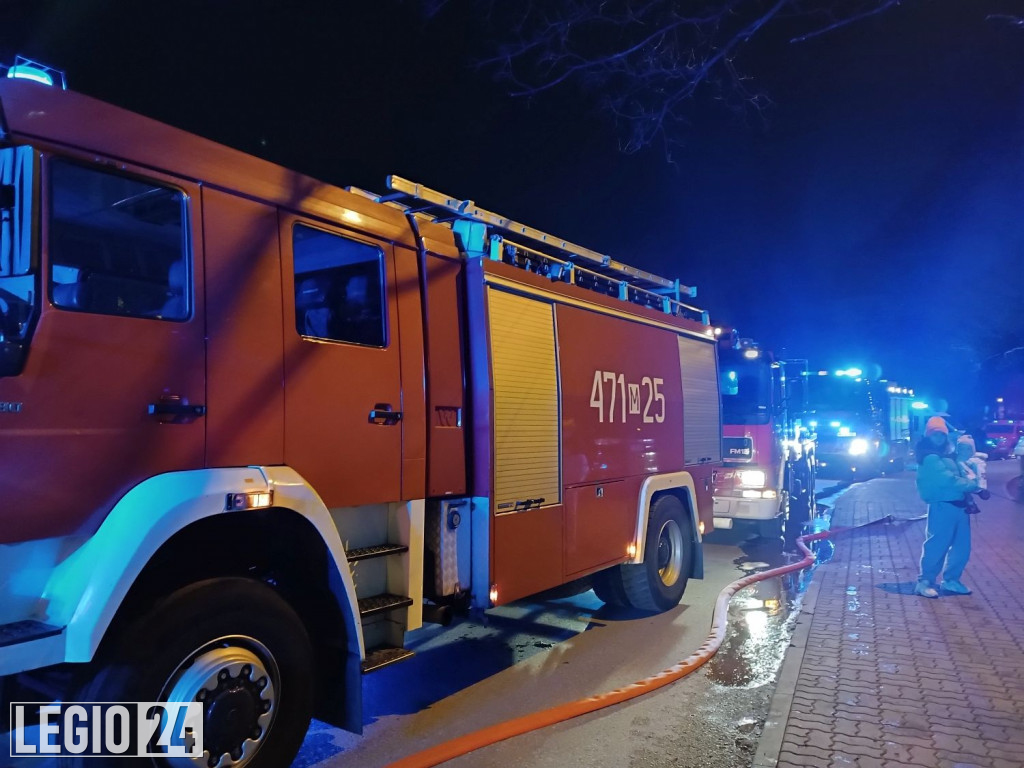 Pożar w bloku przy 3-go Maja w Legionowie