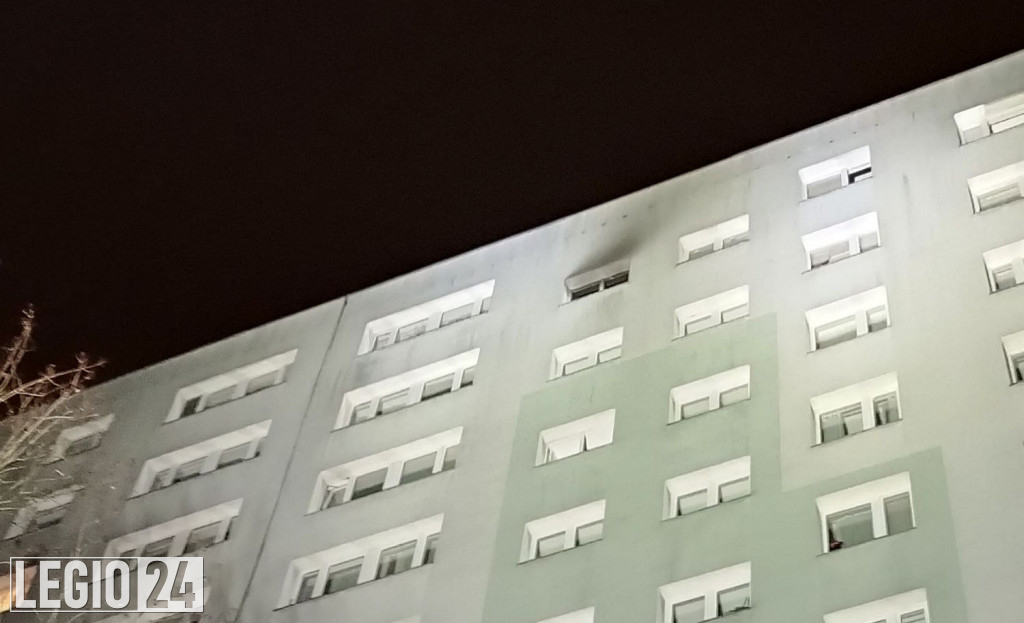 Pożar w bloku przy 3-go Maja w Legionowie