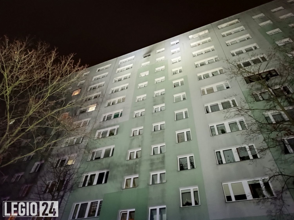 Pożar w bloku przy 3-go Maja w Legionowie