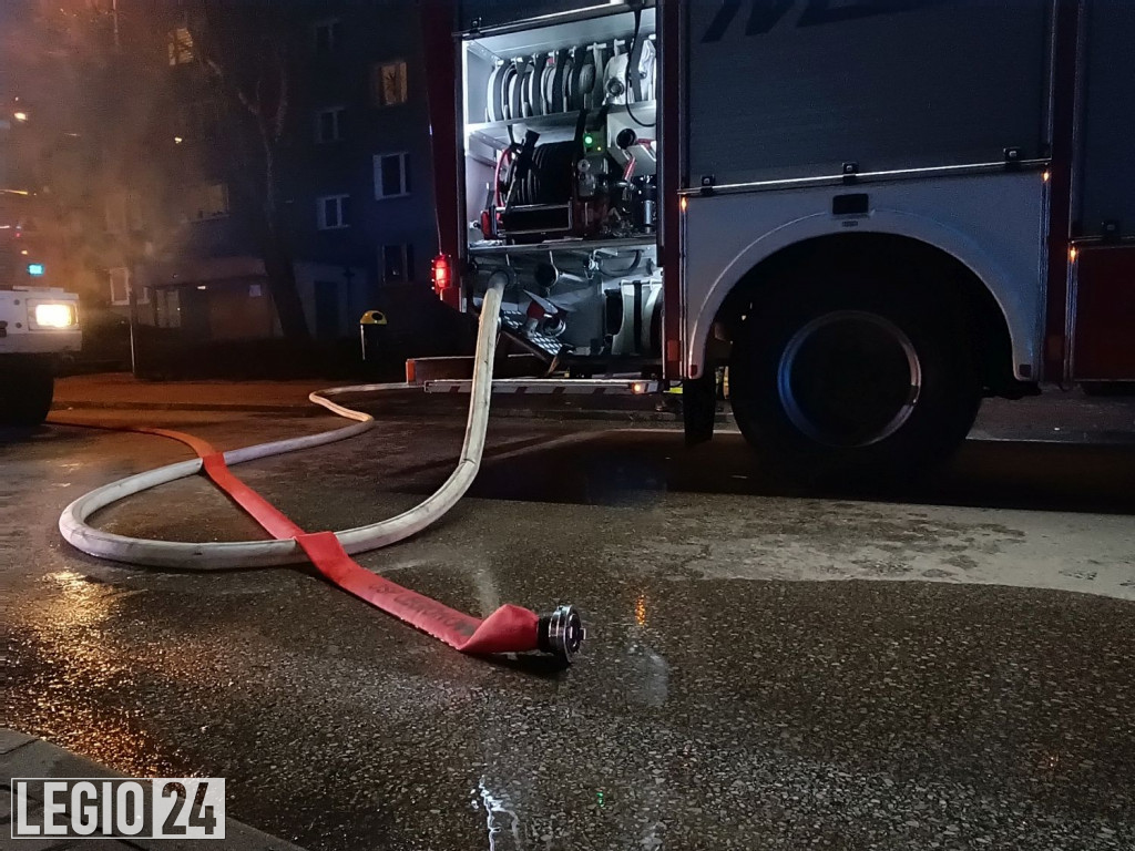 Pożar w bloku przy 3-go Maja w Legionowie