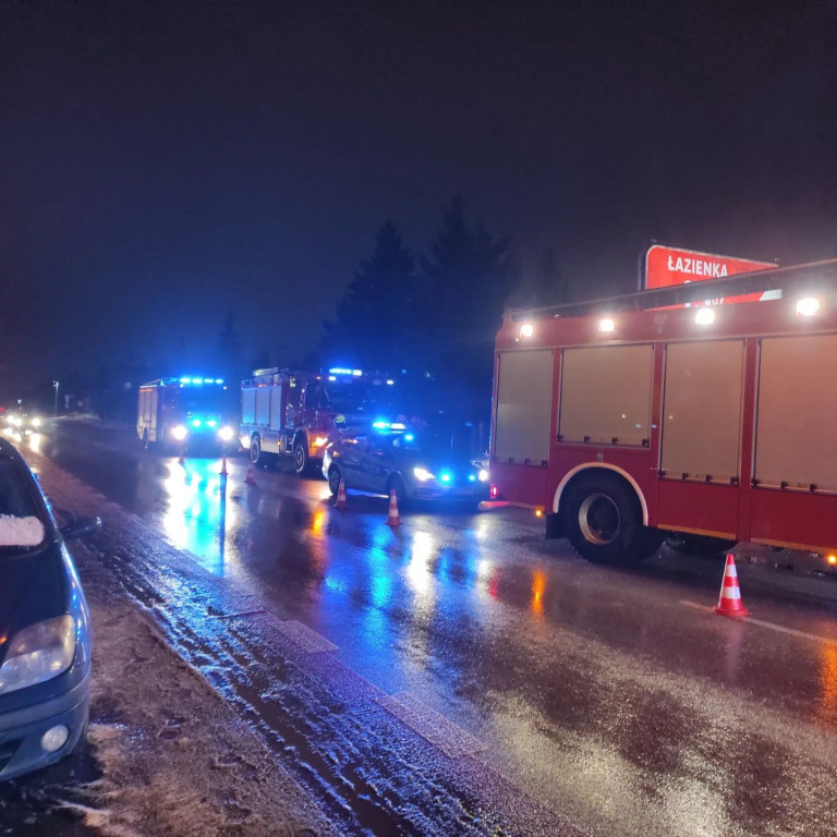 Zderzenie dwóch fordów w Jabłonnie