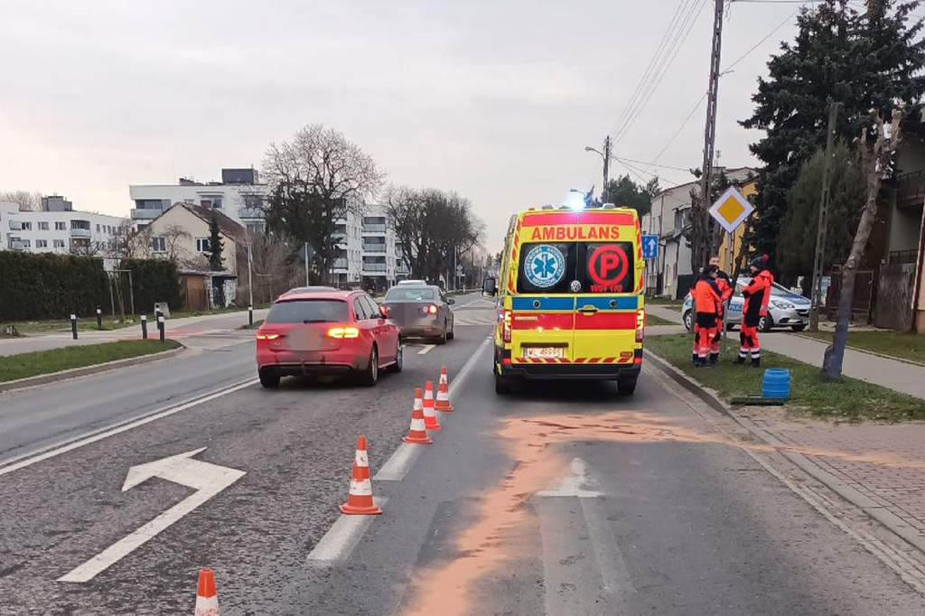 19-letni motocyklista doprowadził do kolizji