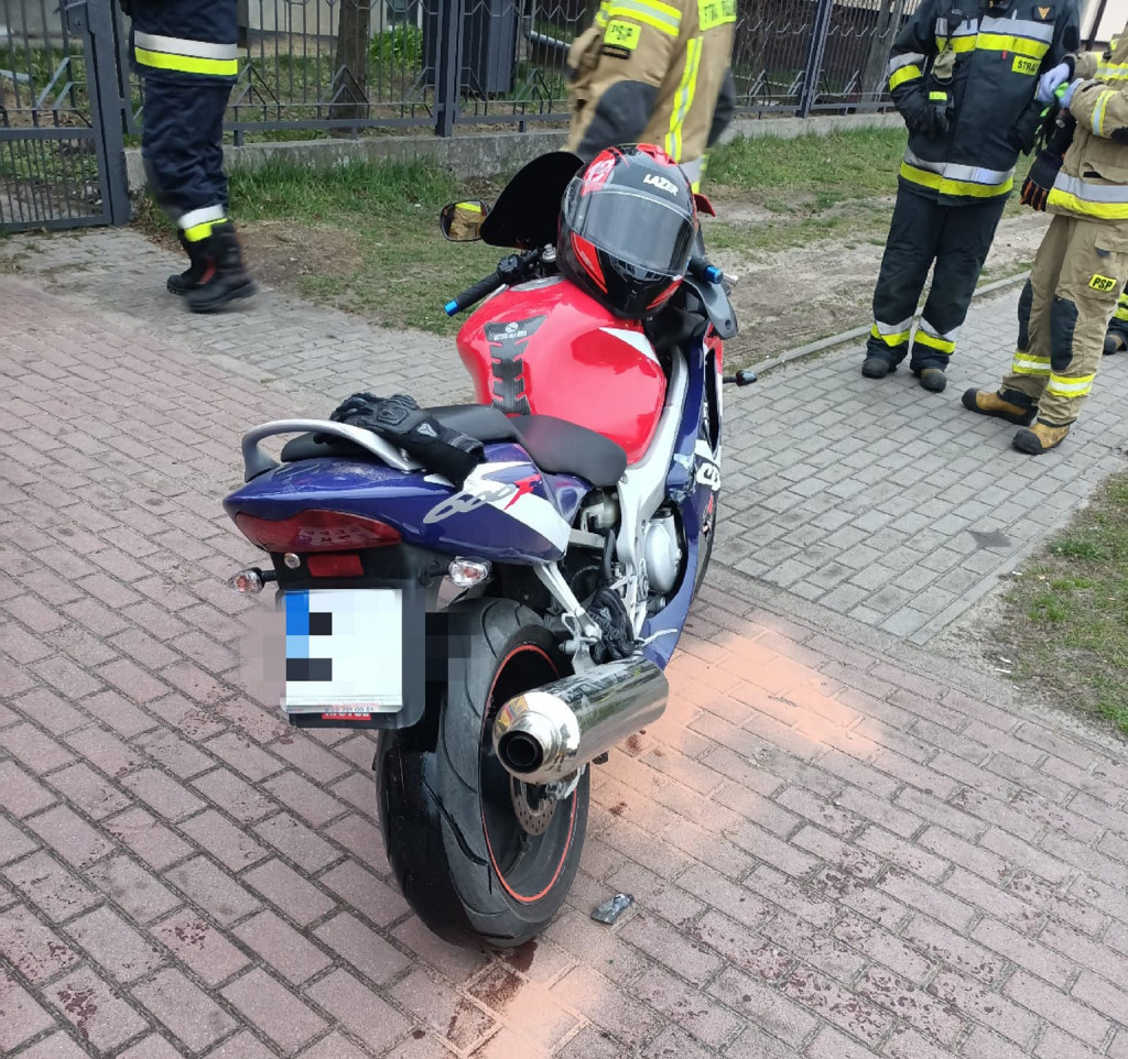 19-letni motocyklista doprowadził do kolizji