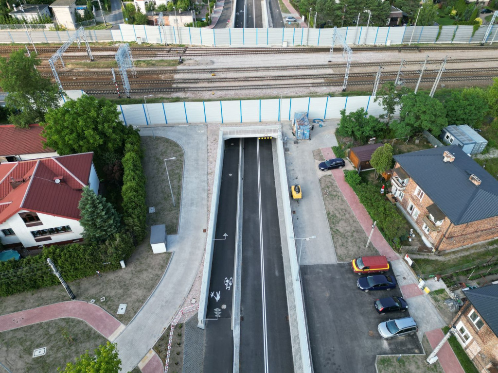 Tunel na Bukowcu w Legionowie. Zdjęcia z drona