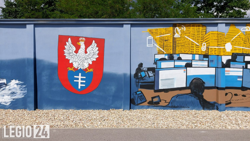 Mural przy CSP oficjalnie zaprezentowany