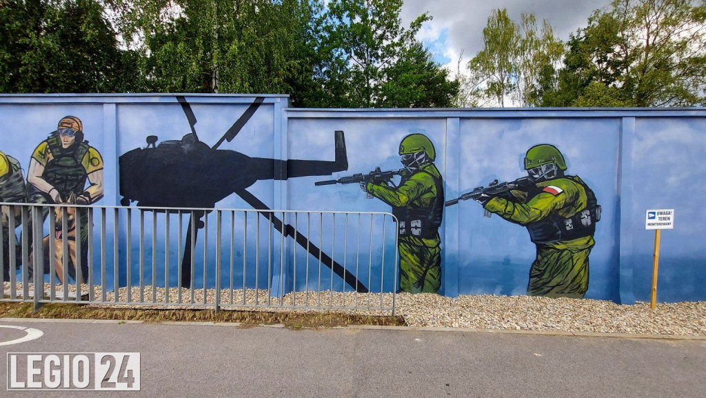 Mural przy CSP oficjalnie zaprezentowany