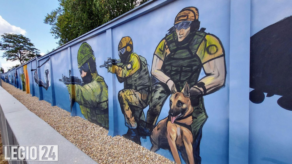 Mural przy CSP oficjalnie zaprezentowany