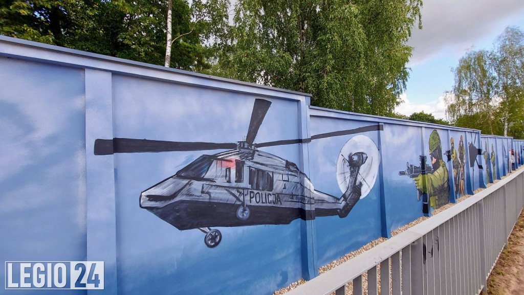 Mural przy CSP oficjalnie zaprezentowany