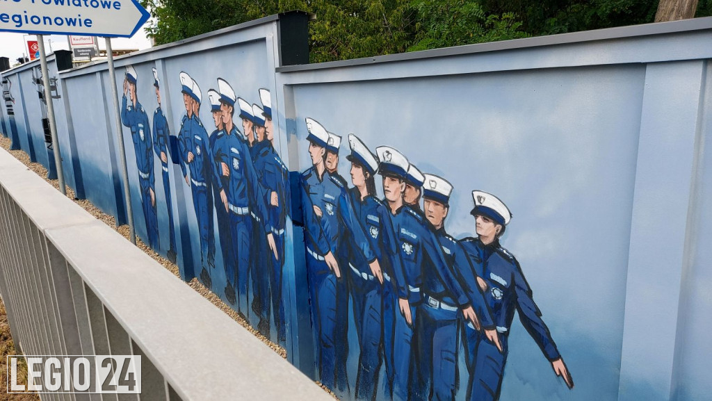 Mural przy CSP oficjalnie zaprezentowany