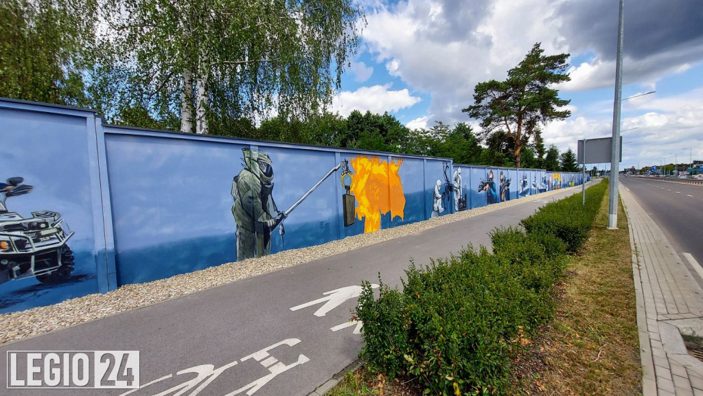 Mural przy CSP oficjalnie zaprezentowany