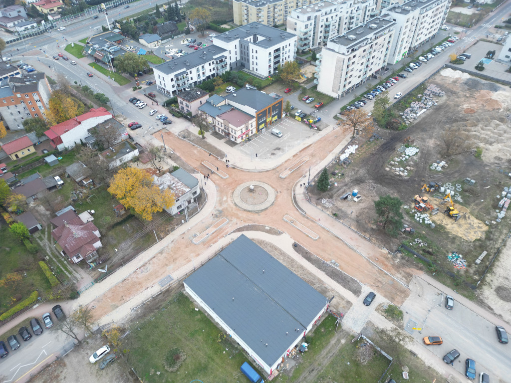 Nowe rondo na Jagiellońskiej na ukończeniu [FOTO]