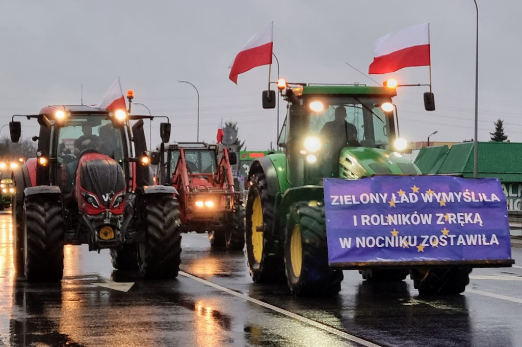 Rolniczy protest w Legionowie i Jabłonnie