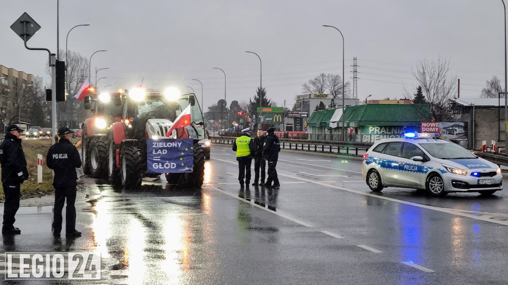 Rolniczy protest w Legionowie i Jabłonnie