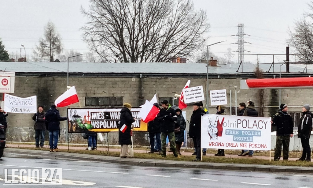 Rolniczy protest w Legionowie i Jabłonnie