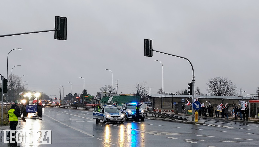 Rolniczy protest w Legionowie i Jabłonnie