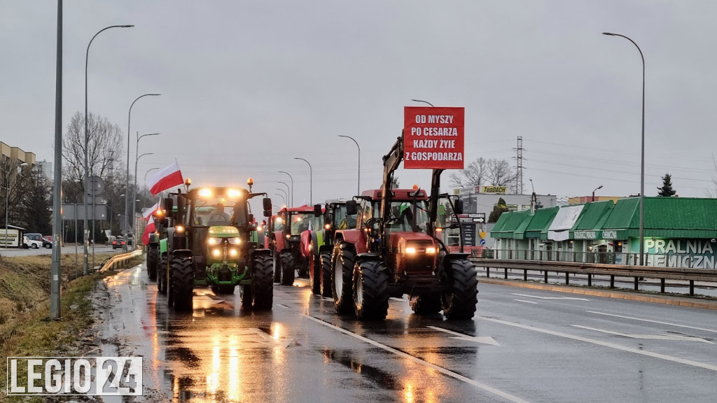 Rolniczy protest w Legionowie i Jabłonnie