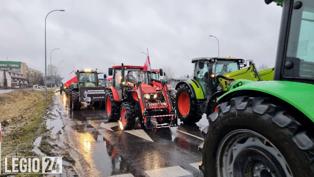 Rolniczy protest w Legionowie i Jabłonnie