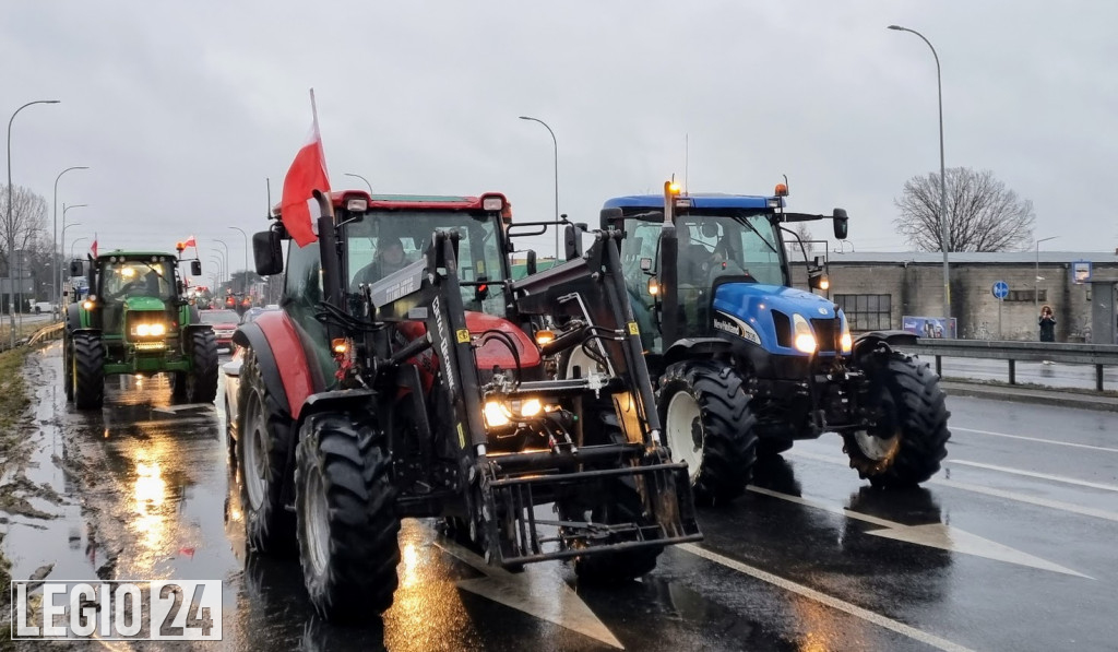 Rolniczy protest w Legionowie i Jabłonnie