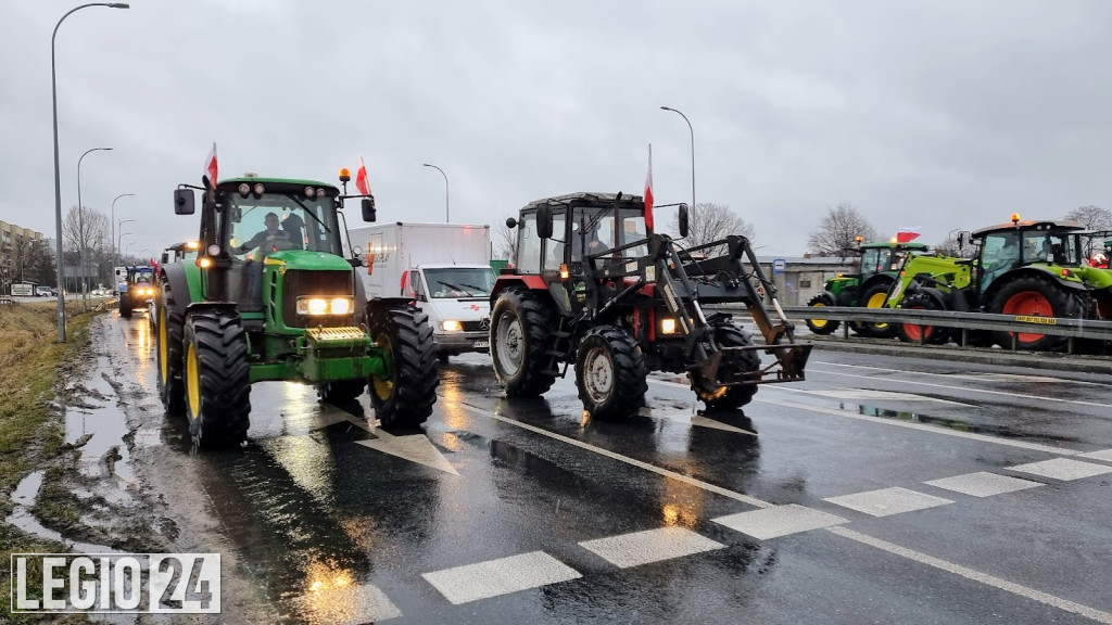 Rolniczy protest w Legionowie i Jabłonnie